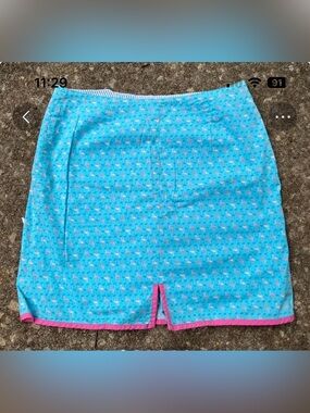 Tommy Hilfiger Blue Pink Flamingo Print Skort. Summer beach golf tennis beach 8